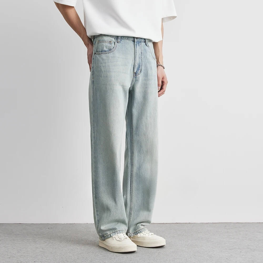 Lyocell Straight Jeans
