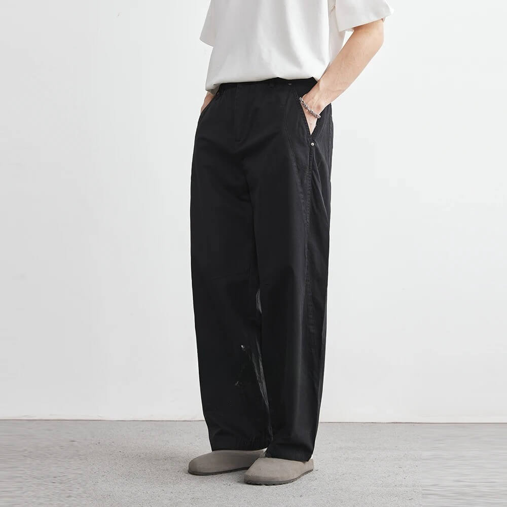 100% Cotton Men’s Loose Straight Overalls