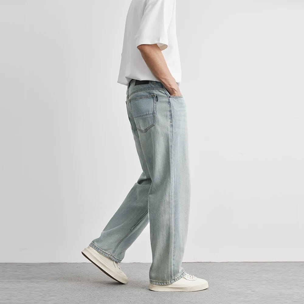 Lyocell Straight Jeans