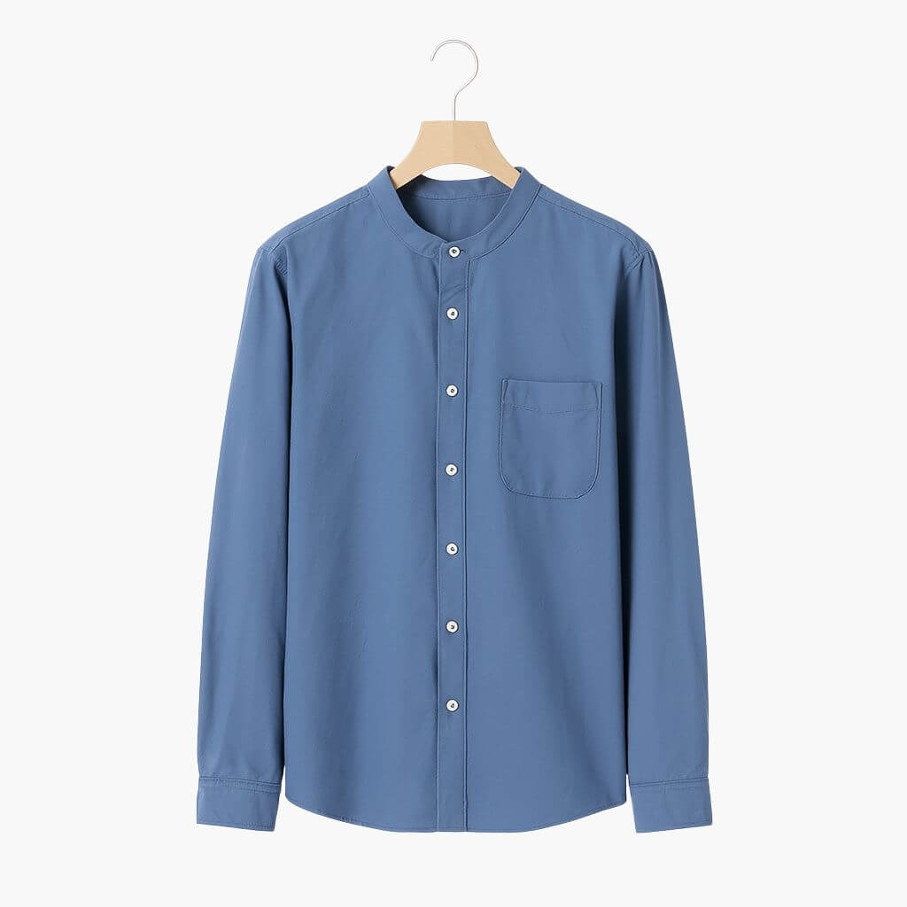 Men’s Casual Formal High-Collar Shirt