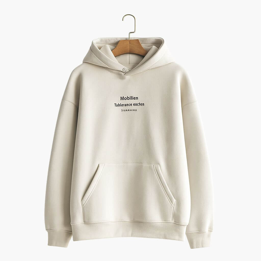 Men's Heavyweight Letter Hooded Sweatshirt