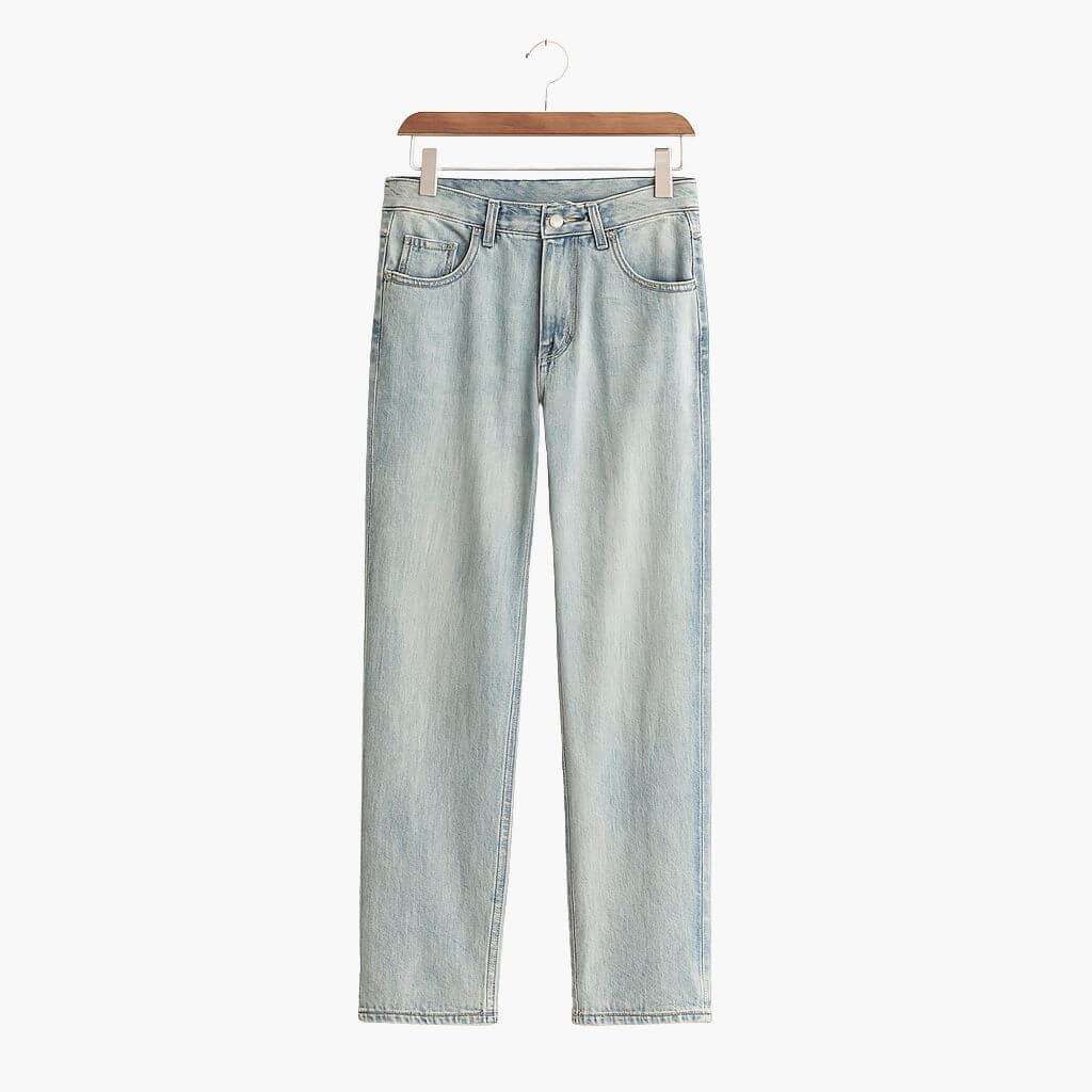 Lyocell Straight Jeans