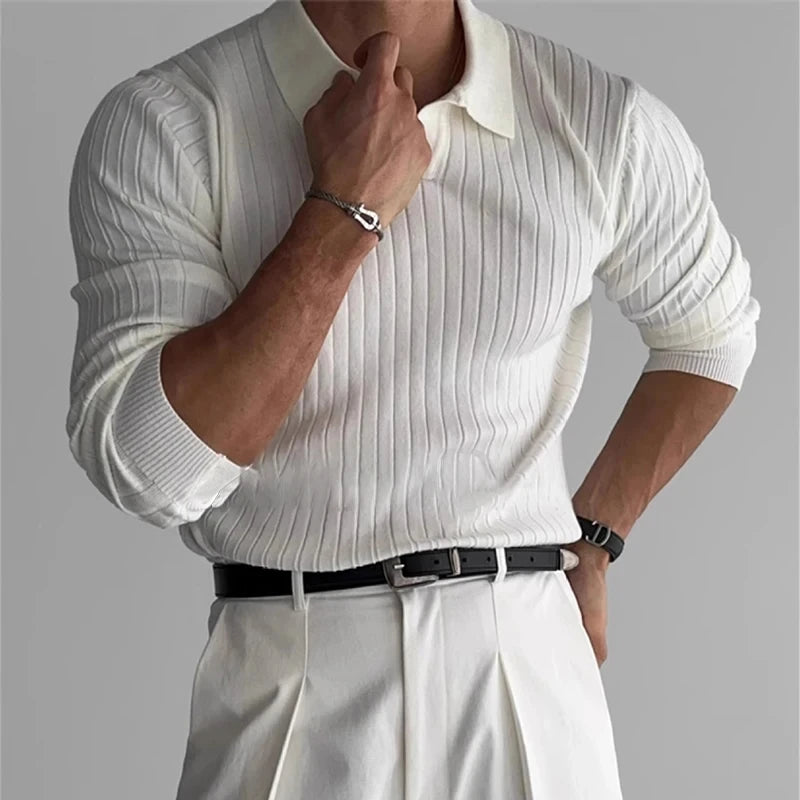 Light Luxury Knitted Polo Shirt