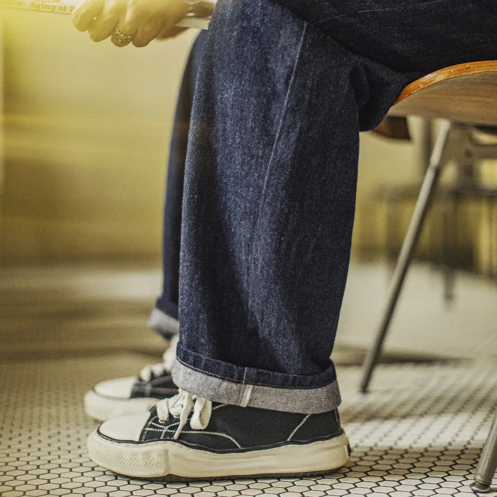 Vintage Straight-Leg Denim