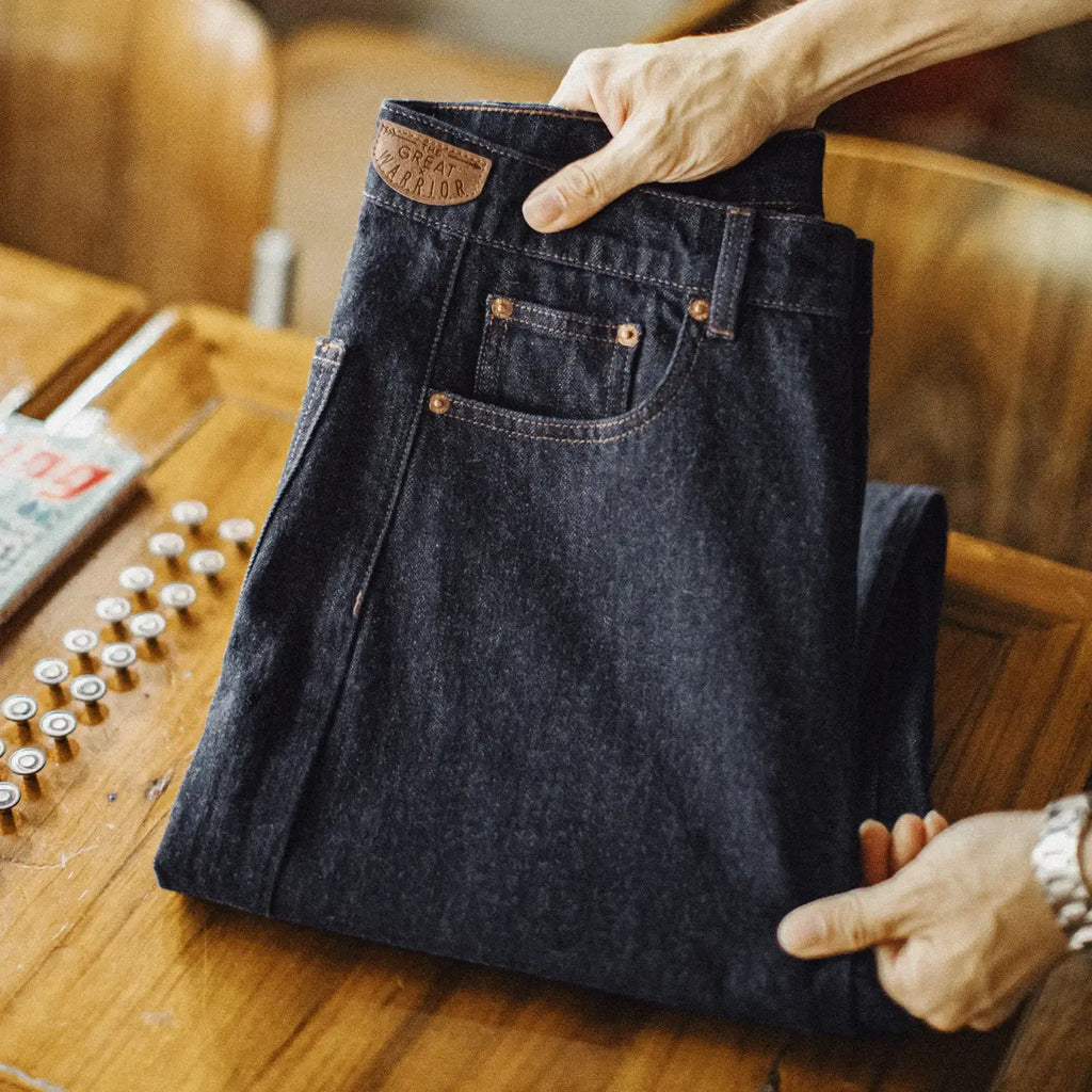 Vintage Straight-Leg Denim