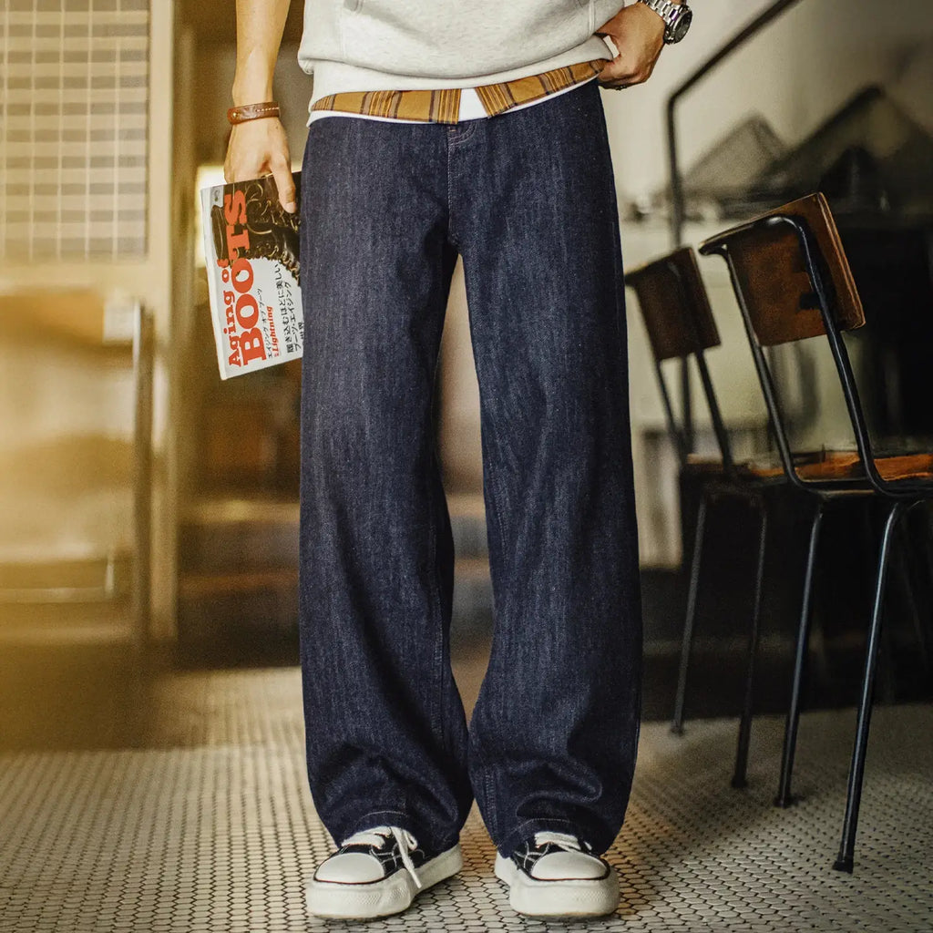 Vintage Straight-Leg Denim