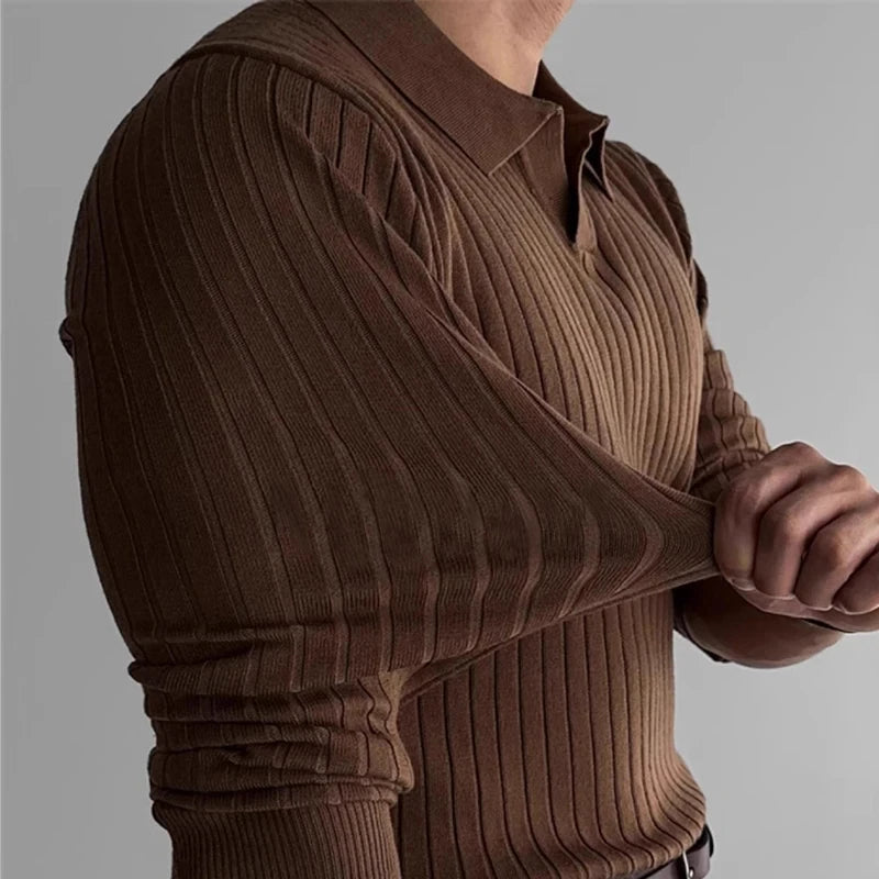 Light Luxury Knitted Polo Shirt