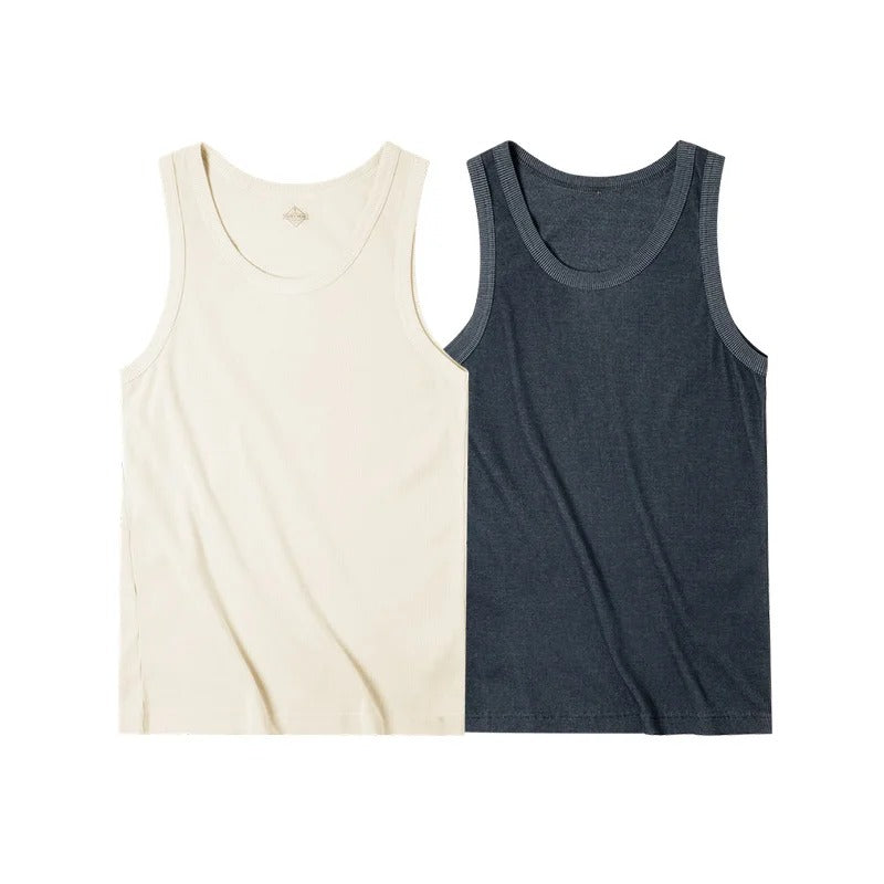 Maden Men’s Sleeveless Ribbed Tank
