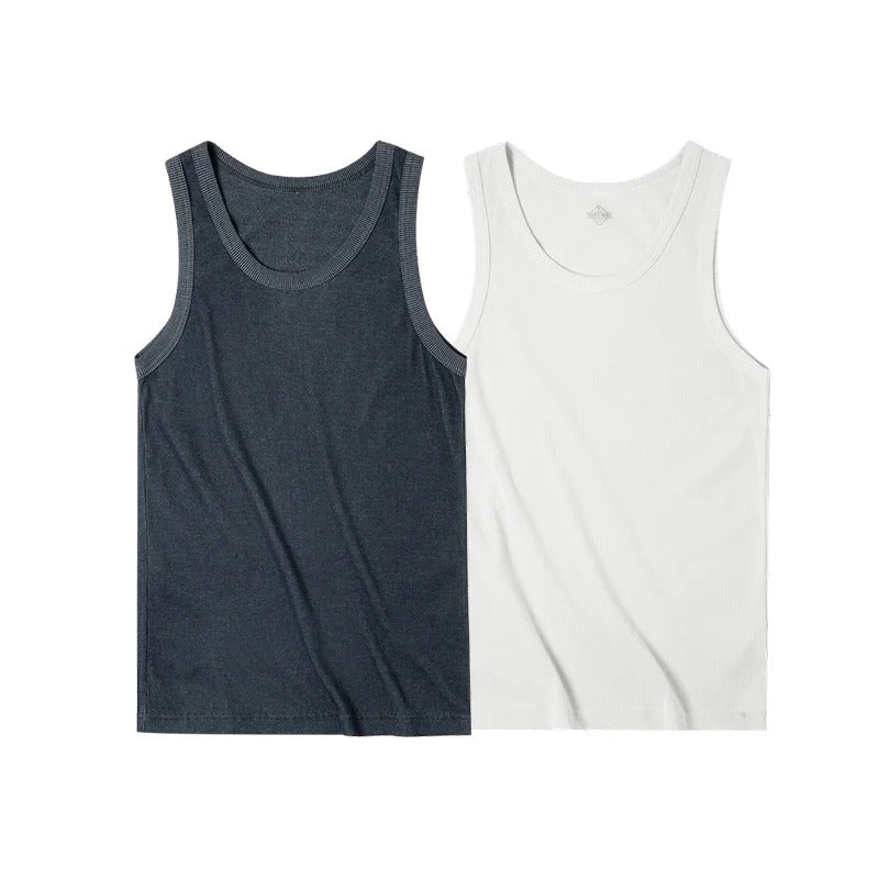 Maden Men’s Sleeveless Ribbed Tank