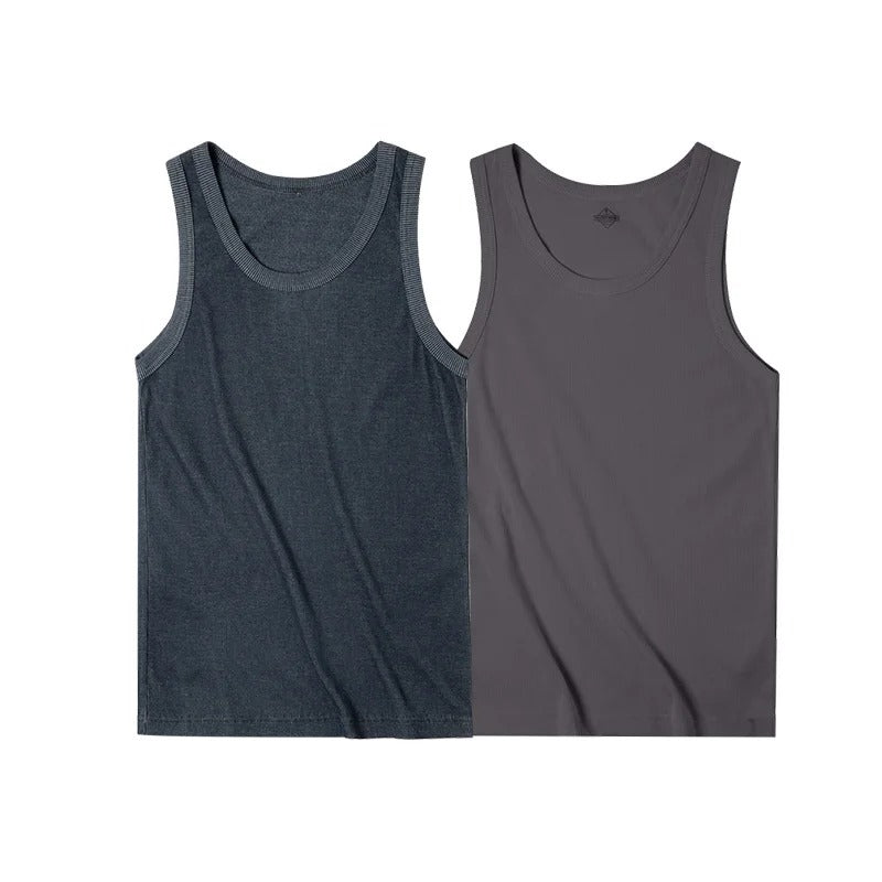 Maden Men’s Sleeveless Ribbed Tank