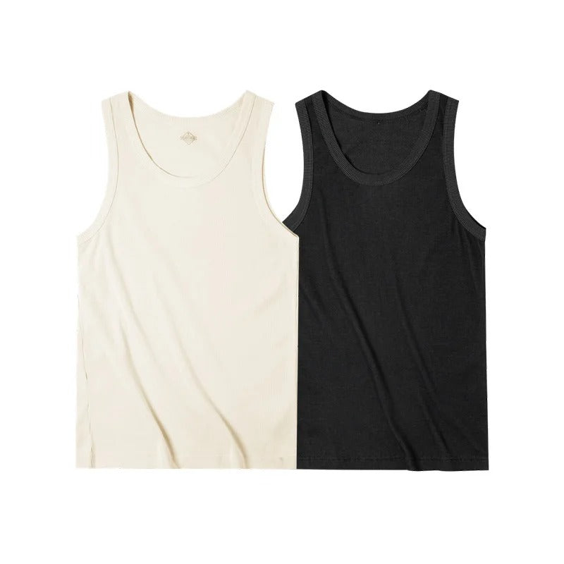 Maden Men’s Sleeveless Ribbed Tank