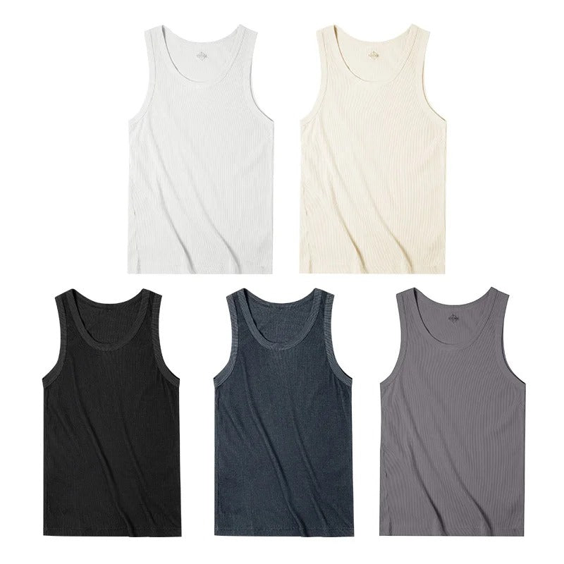Maden Men’s Sleeveless Ribbed Tank