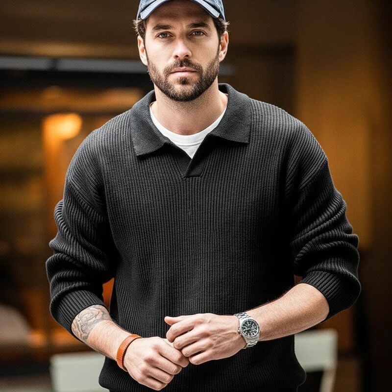 Maden Knitted Polo
