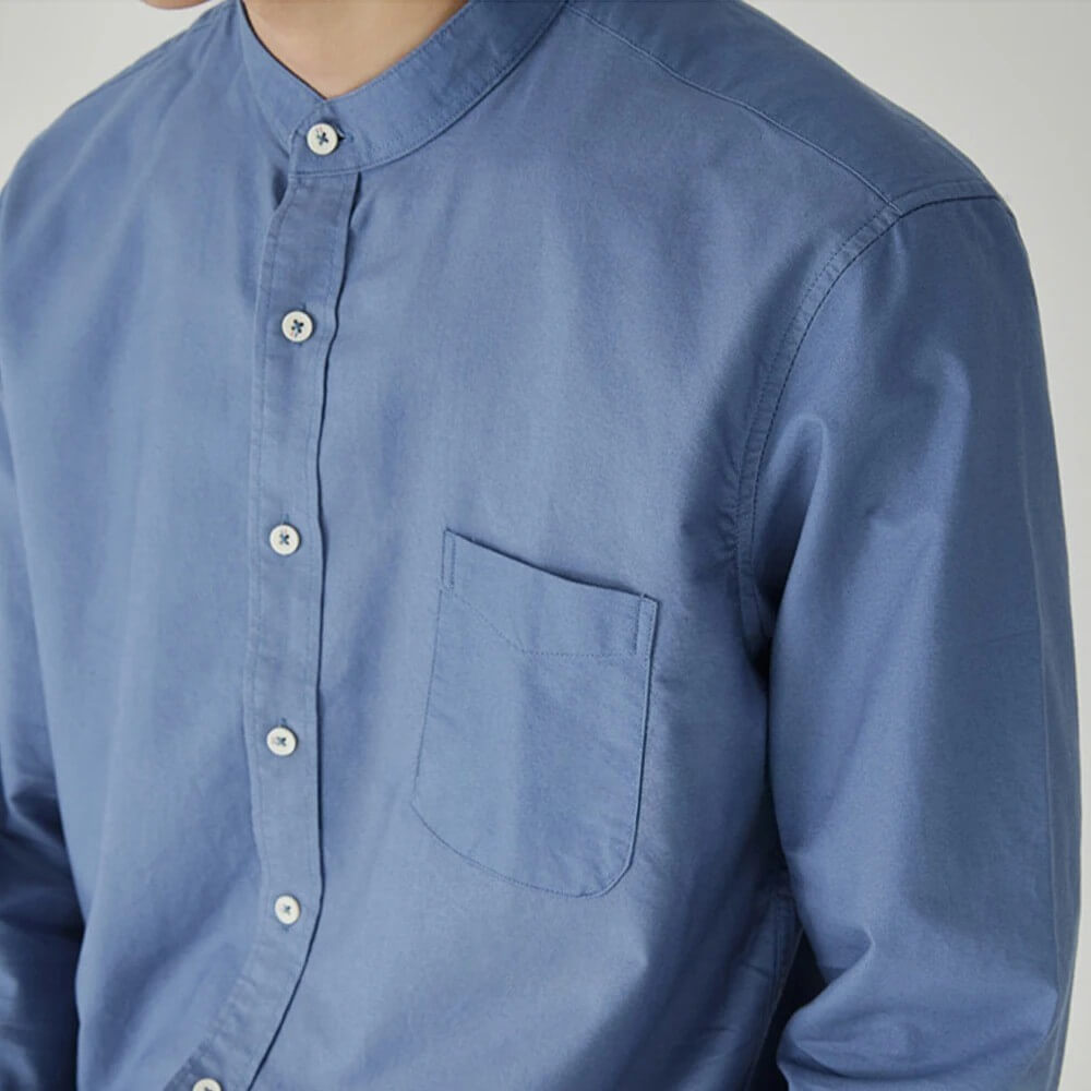 Men’s Casual Formal High-Collar Shirt