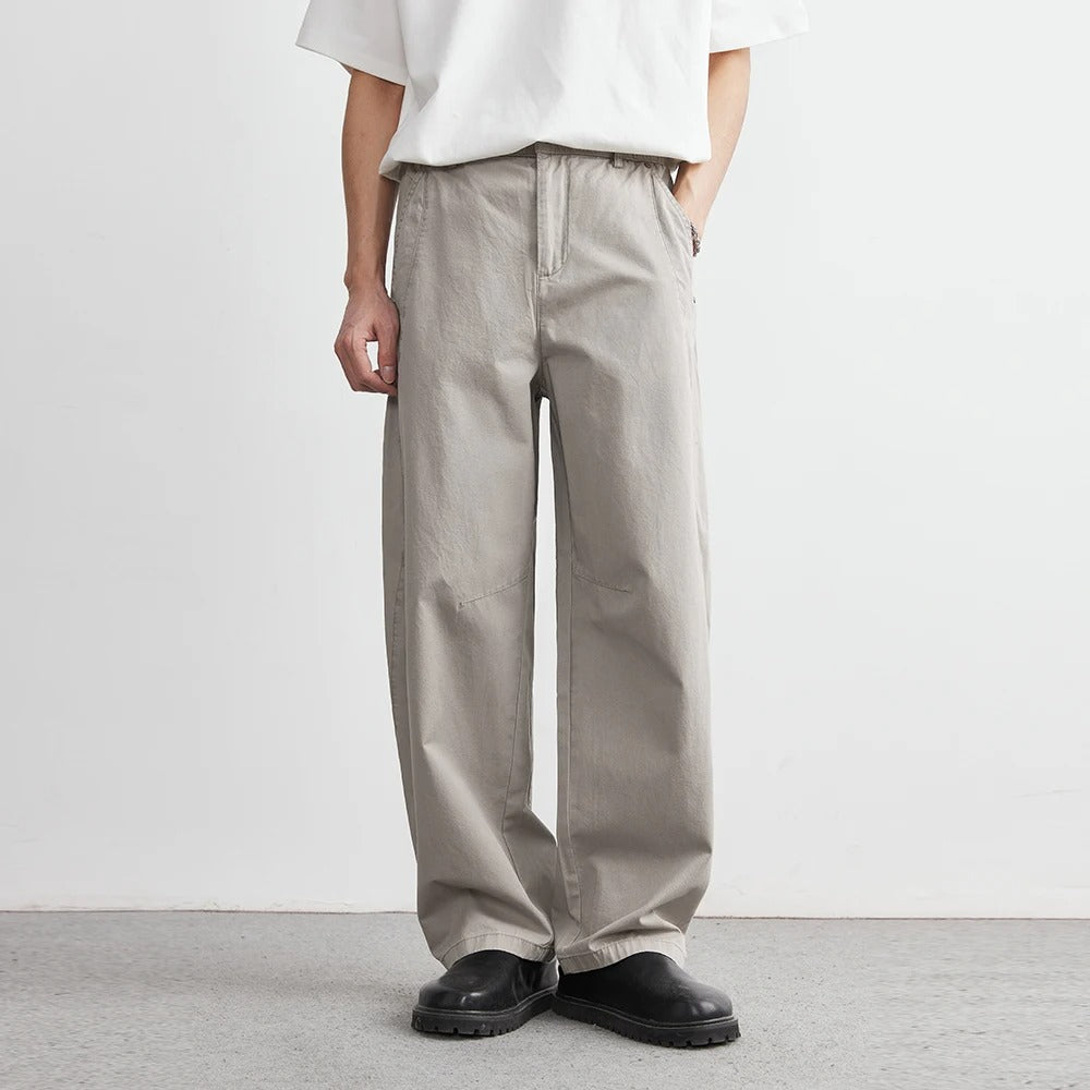 100% Cotton Men’s Loose Straight Overalls