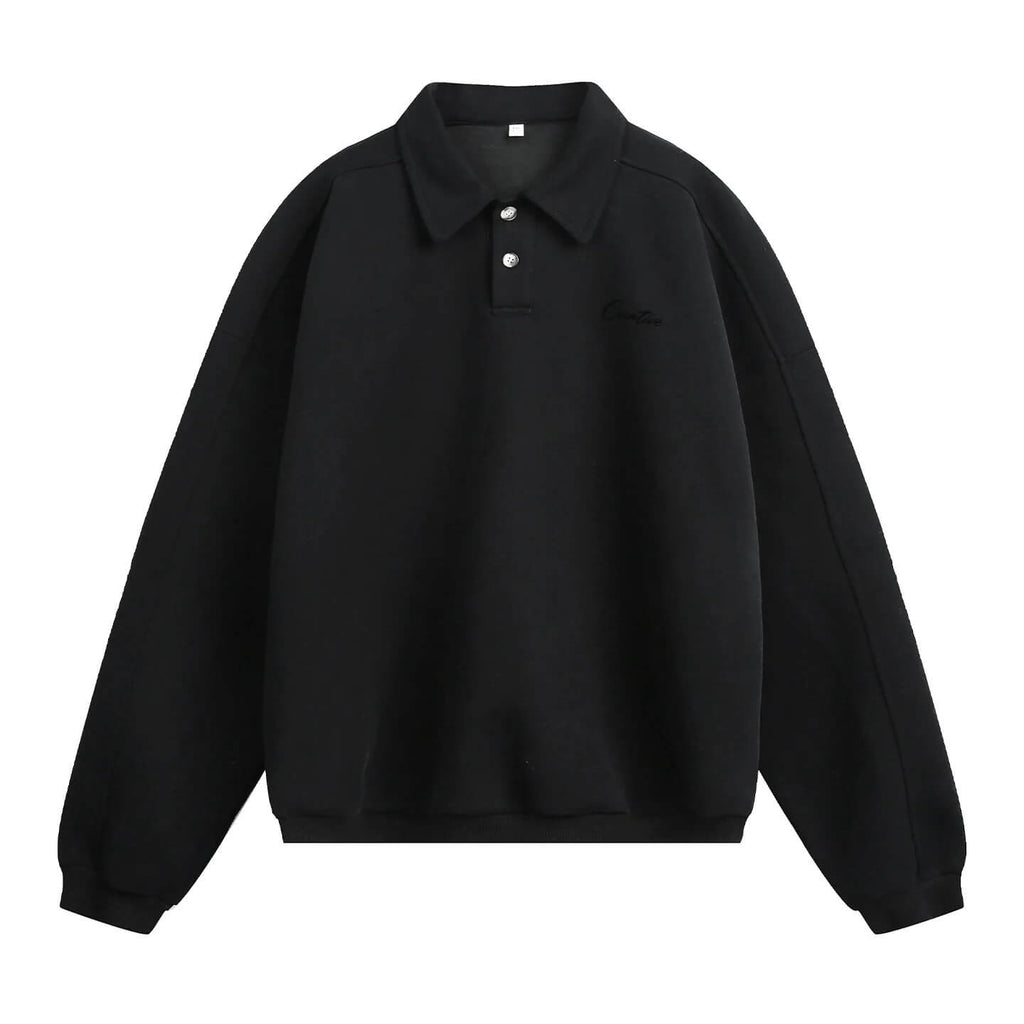 Men’s Casual Polo Sweatshirt